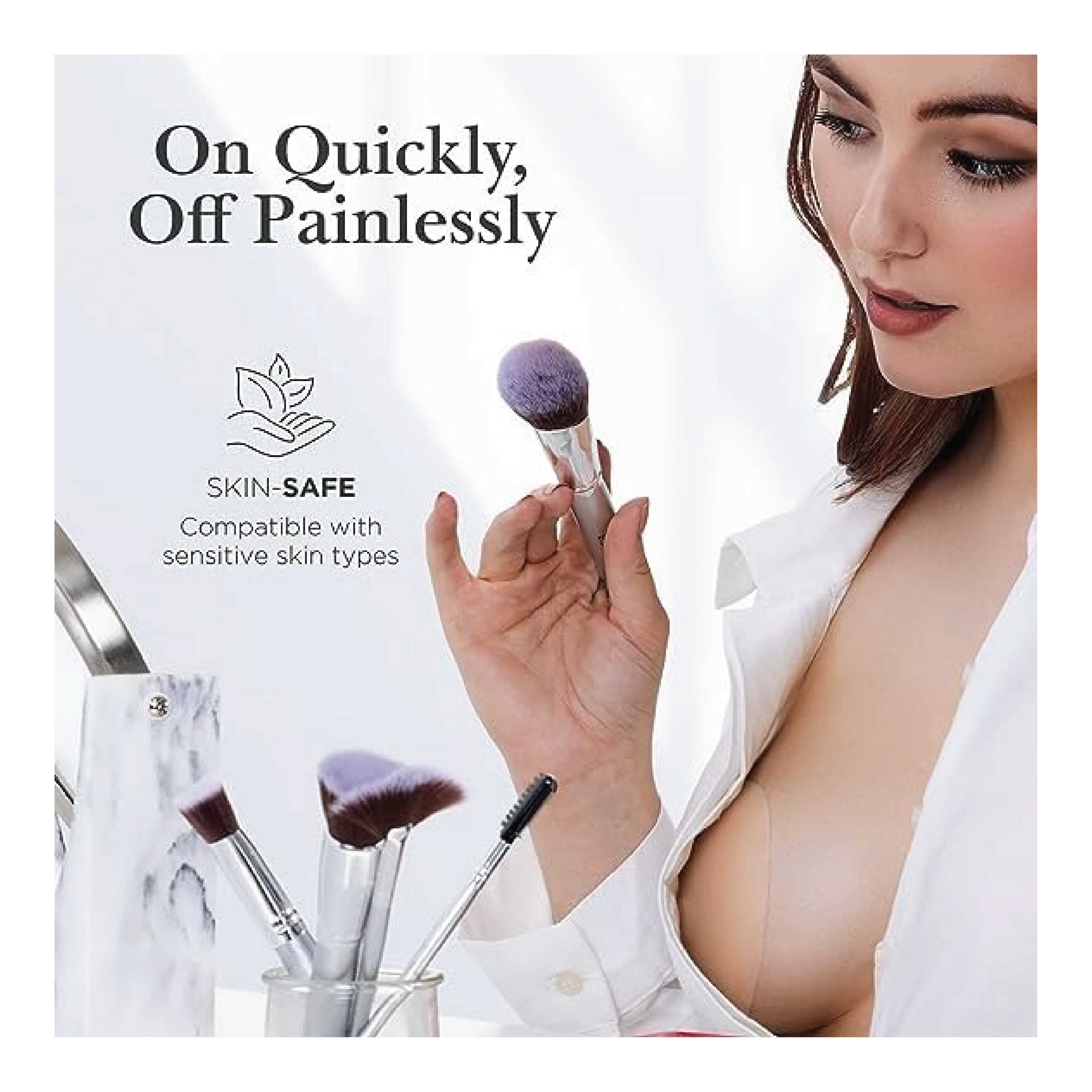 Custom High Quality Self-Adhesive Matte Nipple Cover Pasties Seamless Boxed Nipple Covers